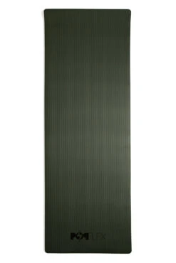 CloudCushion Vegan Suede Yoga Mat - Black 0.5” Thick -Popflex Store 06