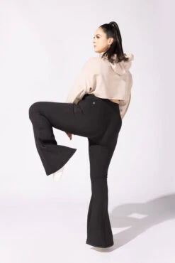 Crisscross Hourglass® Bell Bottom With Pockets - Black -Popflex Store 11 OPF9450 Edit