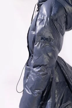 Pearl Peplum Puffer Jacket - Navy -Popflex Store 15 OPF0142