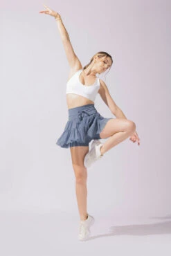 Pirouette Tiered Skort - Blue Mist 5 Pirouette Tiered Skort - Blue Mist -Popflex Store 24 OPF4706 Edit