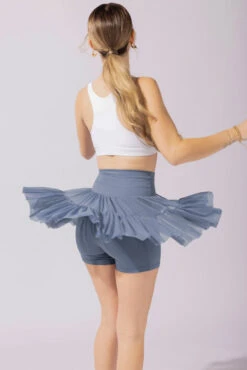 Pirouette Tiered Skort - Blue Mist 7 Pirouette Tiered Skort - Blue Mist -Popflex Store 26 OPF4710 Edit