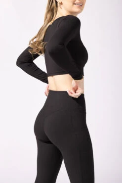 Supersculpt™ Bell Bottom With Pockets - Black -Popflex Store 33 OPF0030