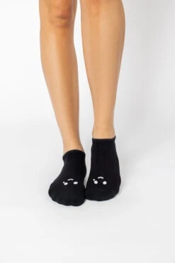 Happy Cry Face Low Rise Socks - Black -Popflex Store 6J3A1237 Edit dbb86dbd 52db 483a 808e 842b98de506e