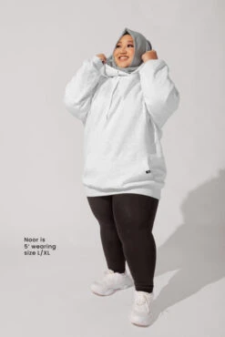 Long Cloud Hoodie - Light Heather Grey -Popflex Store 8