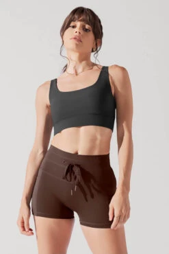 Adventure Scoop Bra (Ribbed) - Charcoal 2 Adventure Scoop Bra (Ribbed) - Charcoal -Popflex Store ADVENTURERIBBEDSCOOPBRA CHARCOAL 1040R 0001 Edit 1