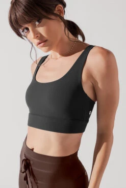 Adventure Scoop Bra (Ribbed) - Charcoal 5 Adventure Scoop Bra (Ribbed) - Charcoal -Popflex Store ADVENTURERIBBEDSCOOPBRA CHARCOAL 1040R 0015 Edit 1