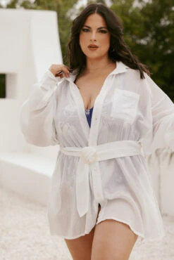 I Need A Vacation Shirt Dress With Pockets - White -Popflex Store ArleneOutfit1 42526 Edit bd480f11 48be 4cdb b89d 1b7bbf3c4ced