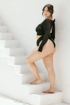 Siren Sweetheart Bikini Top - Black Rib -Popflex Store ArleneOutfit3 42917 Edit 643721d7 98da 48e0 bffe a3069b454a2f