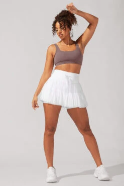 Pirouette Tiered Skort - Cool White -Popflex Store AysiaOutfit11 39041 Edit