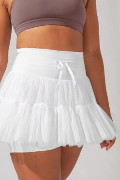 Pirouette Tiered Skort - Cool White -Popflex Store AysiaOutfit11 39087 Edit