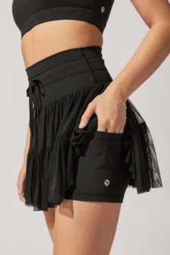 Pirouette Tiered Skort - Black 8 Pirouette Tiered Skort - Black -Popflex Store AysiaOutfit4 37623 Edit