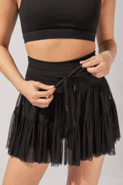 Best Seller 15 Pirouette Tiered Skort - Black