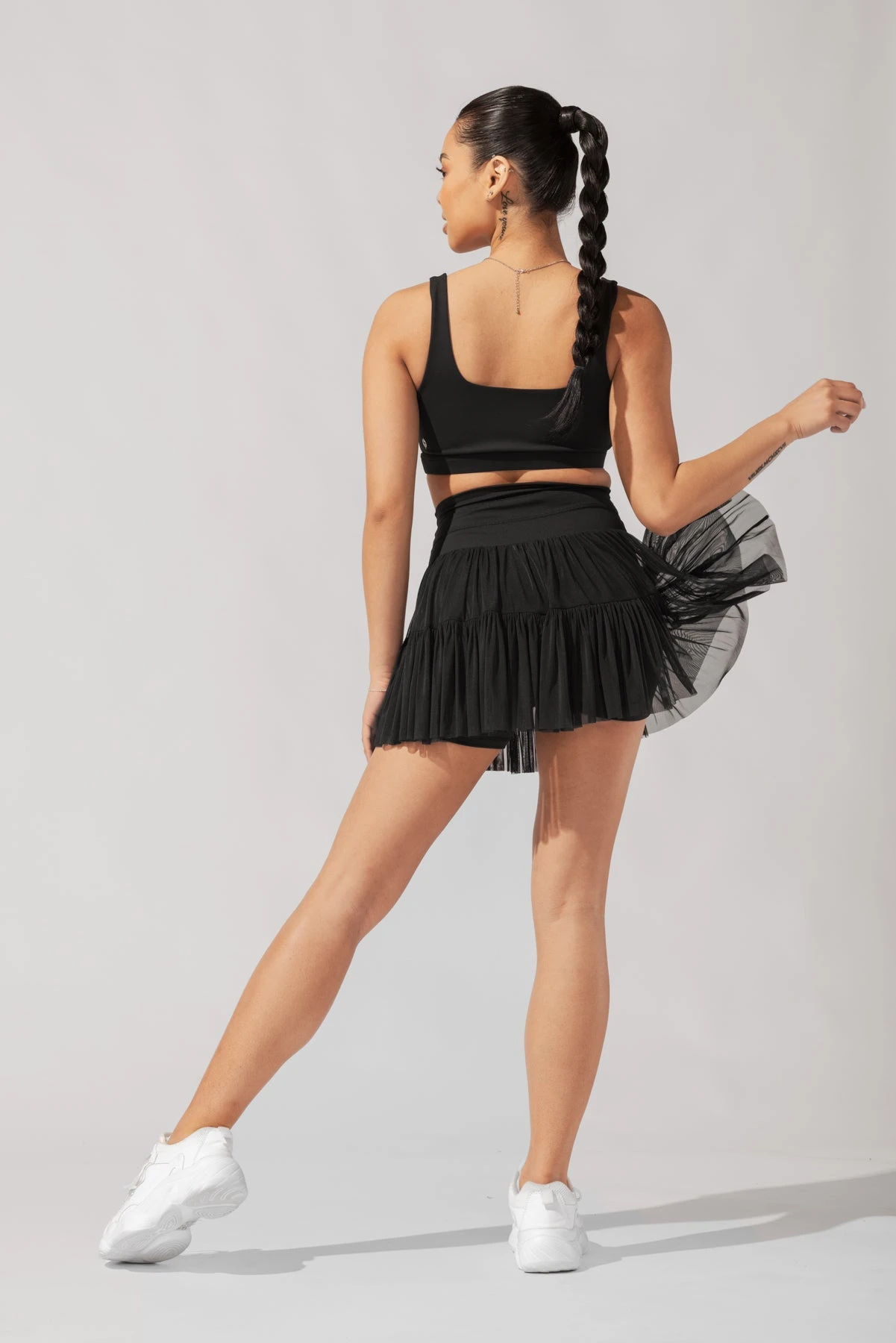 Pirouette Tiered Skort - Black Pirouette Tiered Skort - Black -Popflex Store AysiaOutfit4 37643 Edit