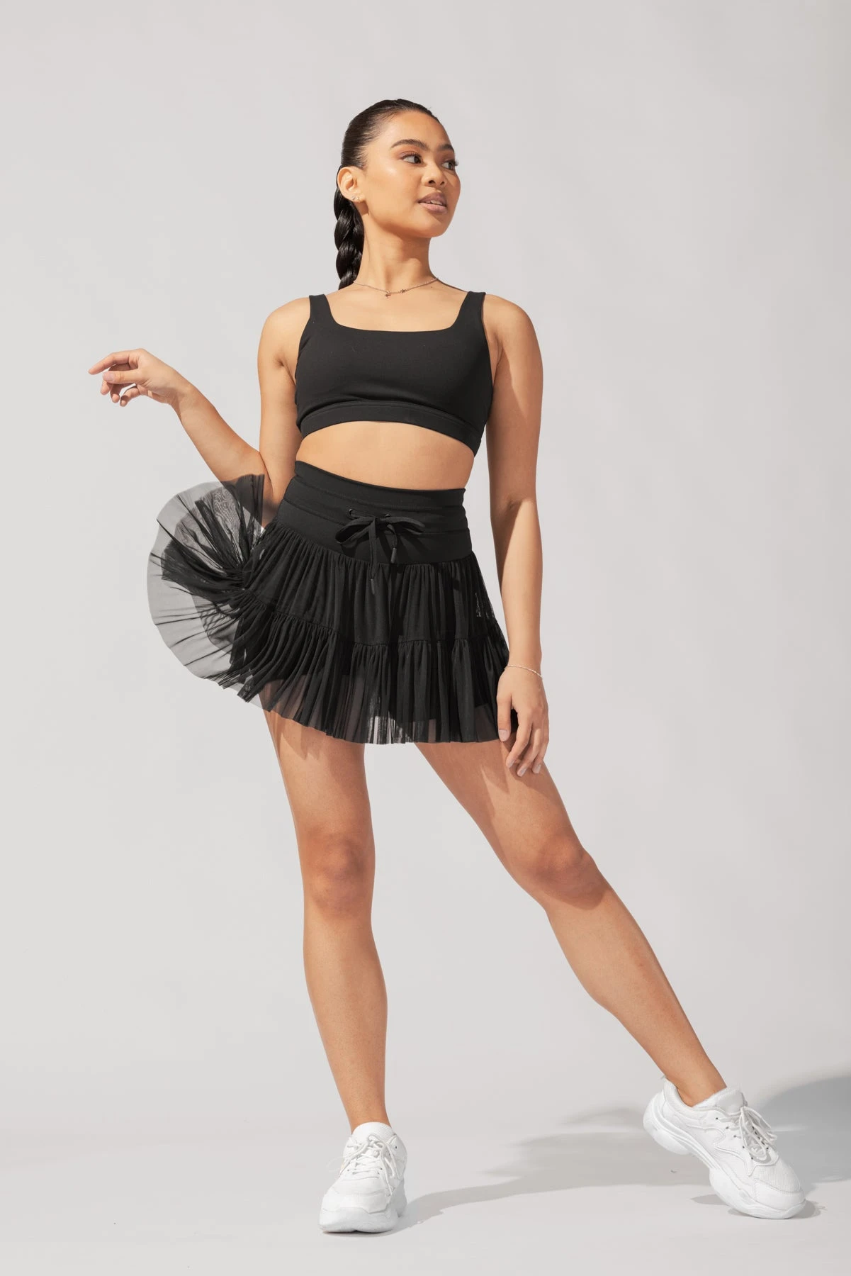 Pirouette Tiered Skort - Black Pirouette Tiered Skort - Black -Popflex Store AysiaOutfit4 37657 Edit