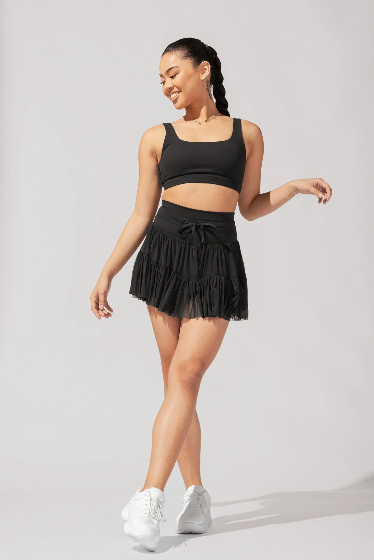 Pirouette Tiered Skort - Black Pirouette Tiered Skort - Black -Popflex Store AysiaOutfit4 37669 Edit