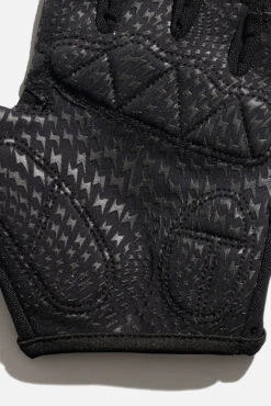 Luxe Mesh Training Gloves - Black Dot -Popflex Store BF PF Black PokaDot Mesh Glove Grip Detail