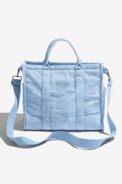 Sloane Tote - Cloud -Popflex Store BF PF BlueMarble ToteBag Large Back