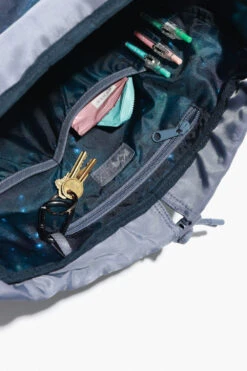 Athena Backpack - Blue Mist -Popflex Store BF PF BlueMist Backpack Inside Zipper Keychain