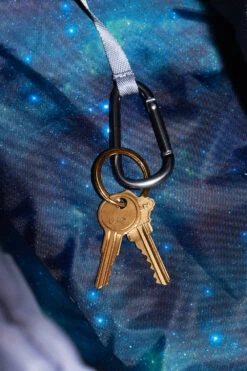 Delilah Duffle - Blue Mist 7 Delilah Duffle - Blue Mist -Popflex Store BF PF BlueMist Duffle Bag Key Hook Detail