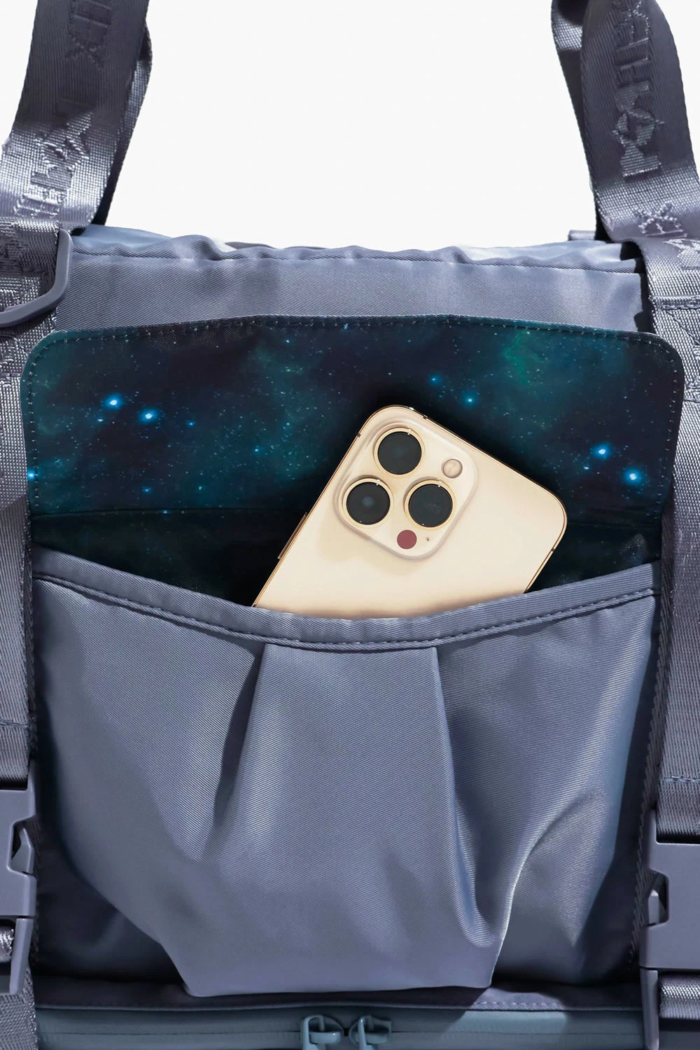 Delilah Duffle - Blue Mist Delilah Duffle - Blue Mist -Popflex Store BF PF BlueMist Duffle Bag Phone Pocket