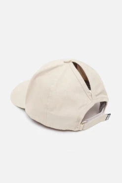 Game Day High Pony Cap -Popflex Store BF PF Canvas Cap Back Angle Beige