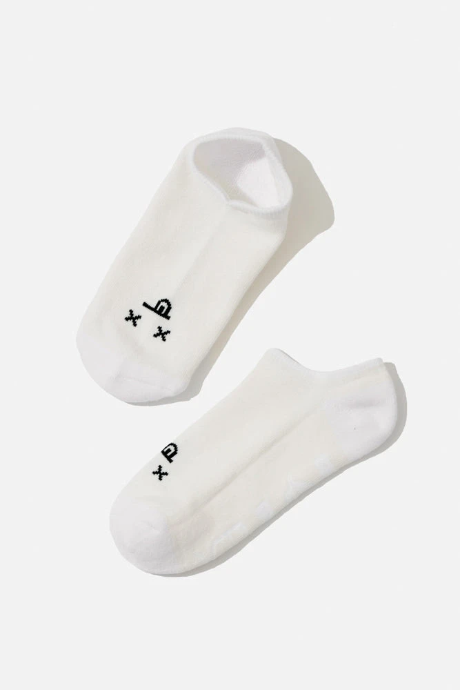 Dead Face Low Rise Socks - White Dead Face Low Rise Socks - White -Popflex Store BF PF Emo Ankle Socks Ivory Edit