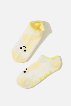 Happy Face Low Rise Socks - Yellow Tie Dye 4 Happy Face Low Rise Socks - Yellow Tie Dye -Popflex Store BF PF Emo Ankle Socks Yellow 7273704e 6f07 4531 a3ec 3e89fd75896d