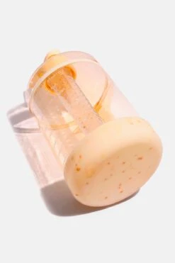 Ready Set Glow Gallon Timer Bottle With Fruit Infuser - Peach Terrazzo -Popflex Store BF PF Gallon WaterBottle Peach Bottom Detail 078628ac 0ee9 4a5a b976 9e0559d22d2d
