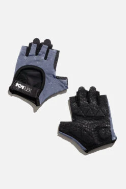 Luxe Mesh Training Gloves - Navy Stars -Popflex Store BF PF Gray Star Mesh Gloves Alternating Edit