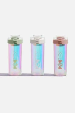 Iridescent Shaker Bottle - Pink -Popflex Store BF PF Iridescent Protein Bottles Group Straight Closed 77dc002f 25d2 4222 9fc7 ab552b70178a