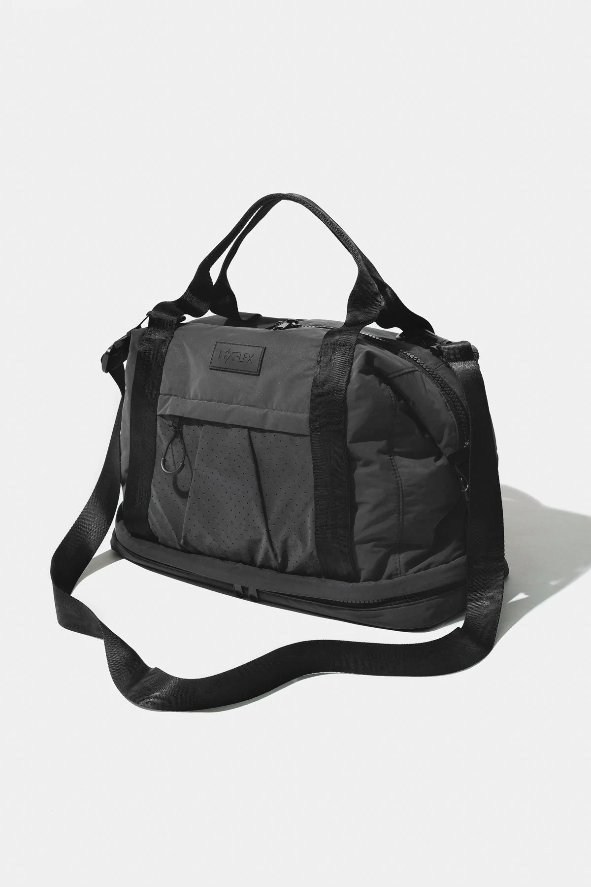 Ella Duffle - Magic Flash Ella Duffle - Magic Flash -Popflex Store BF PF Irridescent DuffleBag Front Angle Reshoot Edit