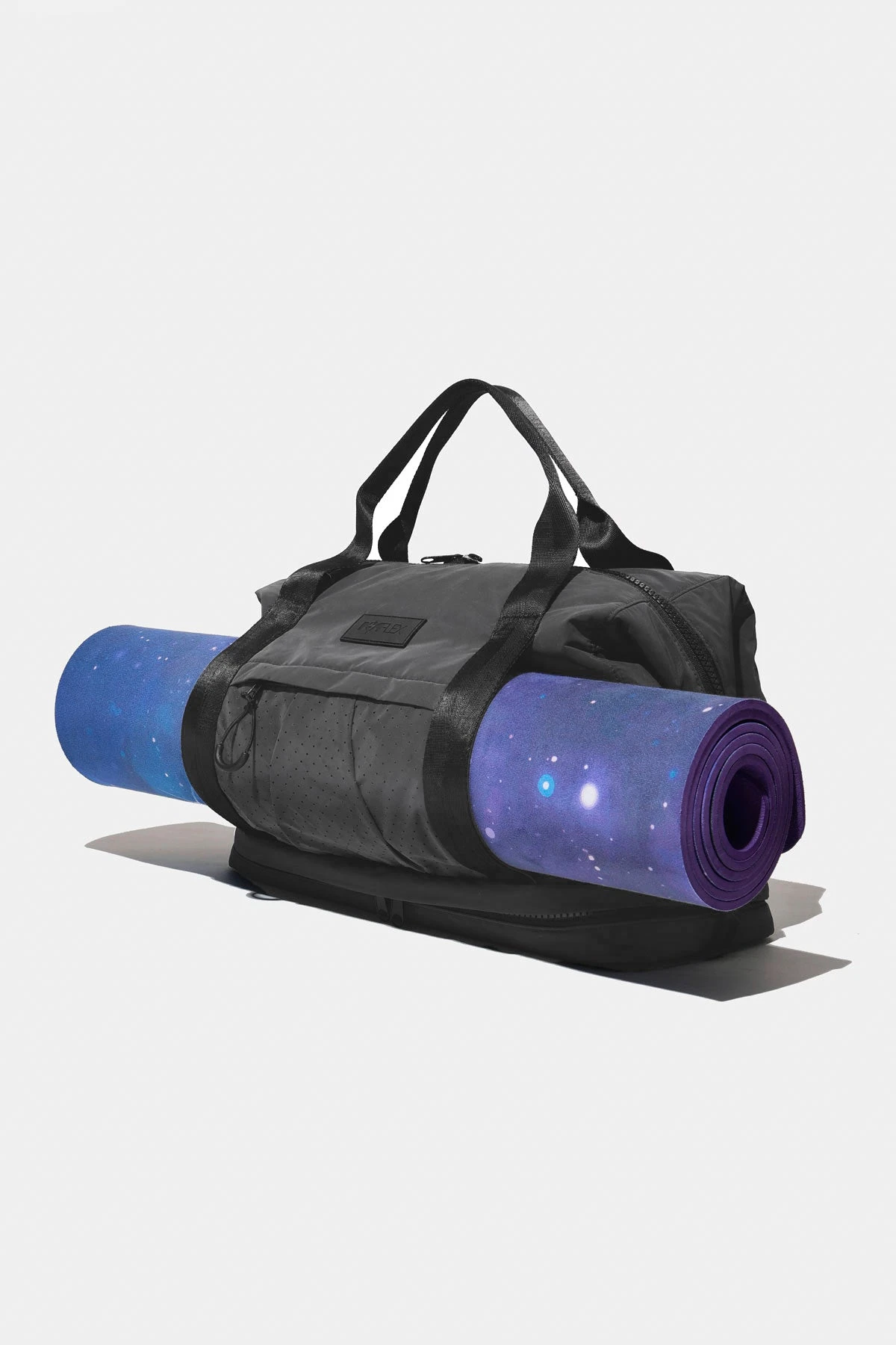 Ella Duffle - Magic Flash Ella Duffle - Magic Flash -Popflex Store BF PF Irridescent DuffleBag YogaMat Angled Reshoot Edit