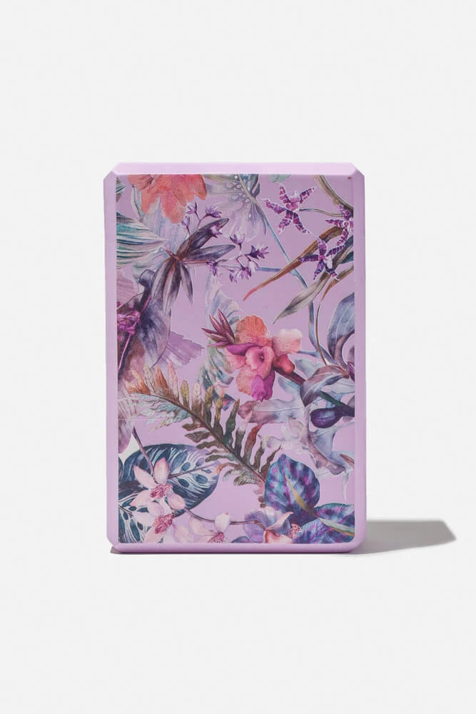 Lavender Rainforest Yoga Block Lavender Rainforest Yoga Block -Popflex Store BF PF LavenderRainforest YogaBlock Front 1