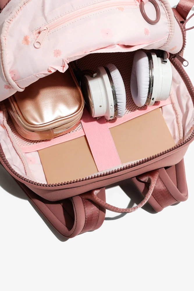 Cora Backpack - Rose Cora Backpack - Rose -Popflex Store BF PF Mauve BackPack Inside Pocket Edit