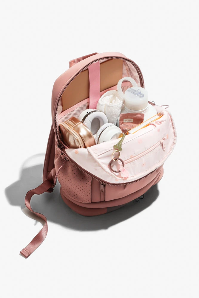 Cora Backpack - Rose Cora Backpack - Rose -Popflex Store BF PF Mauve BackPack Open Edit