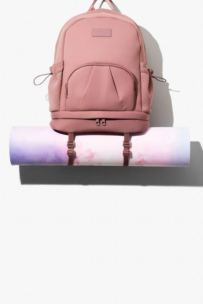Cora Backpack - Rose Cora Backpack - Rose -Popflex Store BF PF Mauve BackPack YogaMat Edit