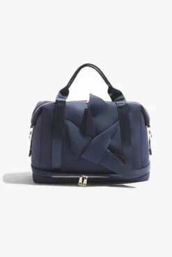 Belladonna Duffle - Navy 4 Belladonna Duffle - Navy -Popflex Store BF PF Navy Bow DuffleBag Front Edit