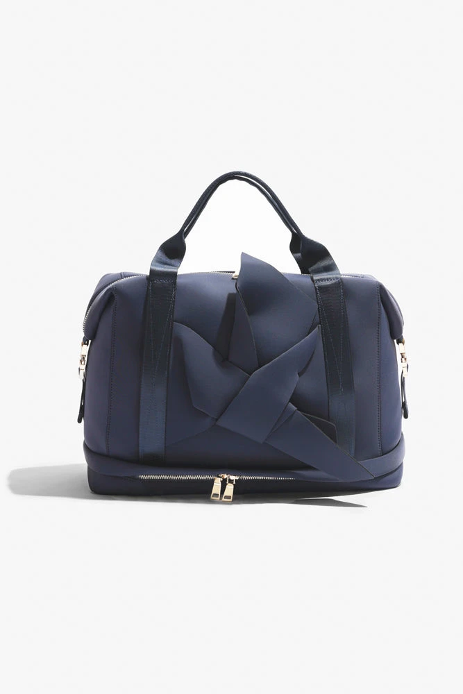 Belladonna Duffle - Navy Belladonna Duffle - Navy -Popflex Store BF PF Navy Bow DuffleBag Front Edit