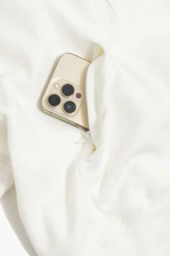 Ooey Gooey Half Zip Sweater - Almond Milk -Popflex Store BF PF OoeyGooey Half Zip Hidden Pocket Cream