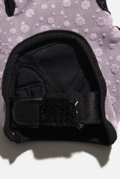 Luxe Mesh Training Gloves - Dusty Mauve Florals -Popflex Store BF PF Pink Floral Mesh Gloves Velcro Detail Edit