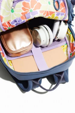 Cora Backpack - Blue Steel 9 Cora Backpack - Blue Steel -Popflex Store BF PF Slate BackPack Inside Pocket Edit