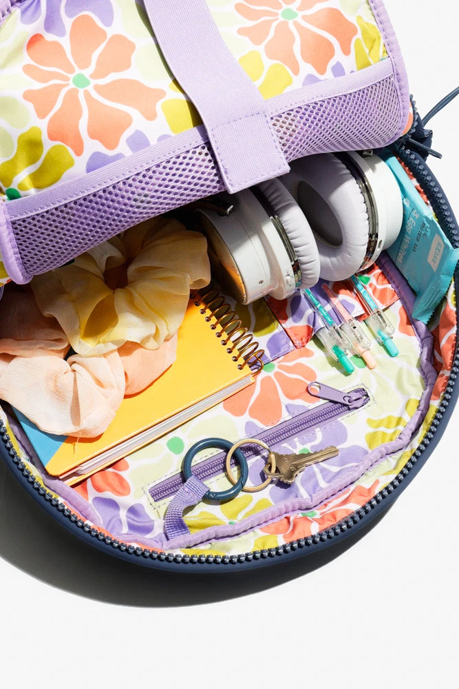 Cora Backpack - Blue Steel Cora Backpack - Blue Steel -Popflex Store BF PF Slate BackPack Inside Zipper Edit