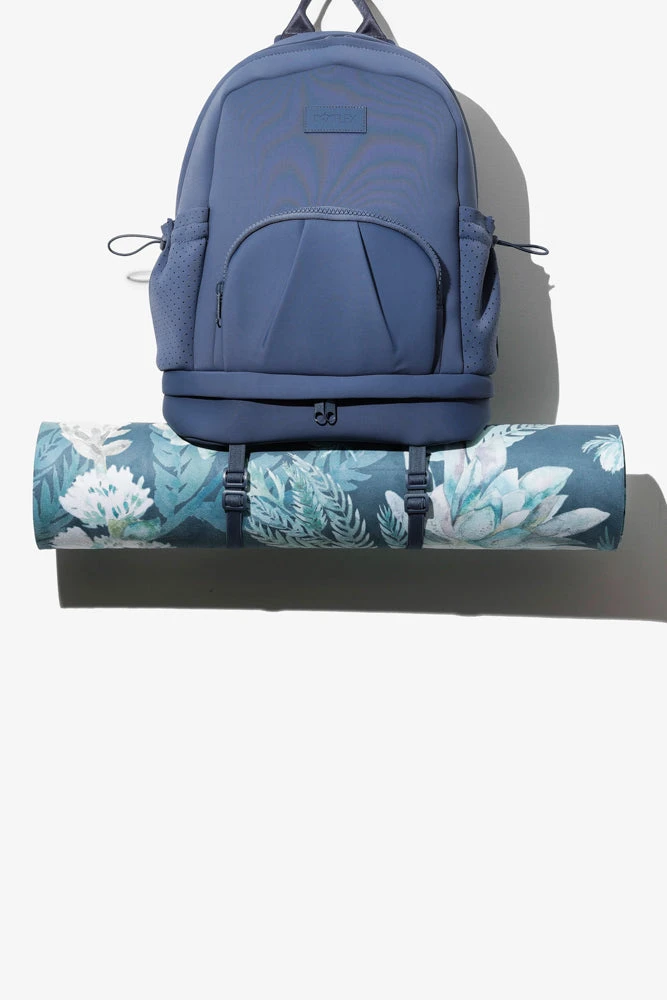 Cora Backpack - Blue Steel Cora Backpack - Blue Steel -Popflex Store BF PF Slate BackPack YogaMat Edit