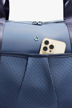 Ella Duffle - Blue Steel -Popflex Store BF PF Slate DuffleBag Phone Pocket Edit