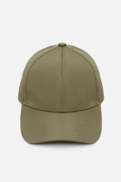 Good Sport High Pony Cap -Popflex Store BF PF Tech Cap Front Khaki Edit