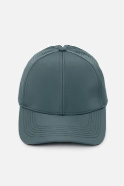 Good Sport High Pony Cap -Popflex Store BF PF Tech Cap Front TealBlue Edit