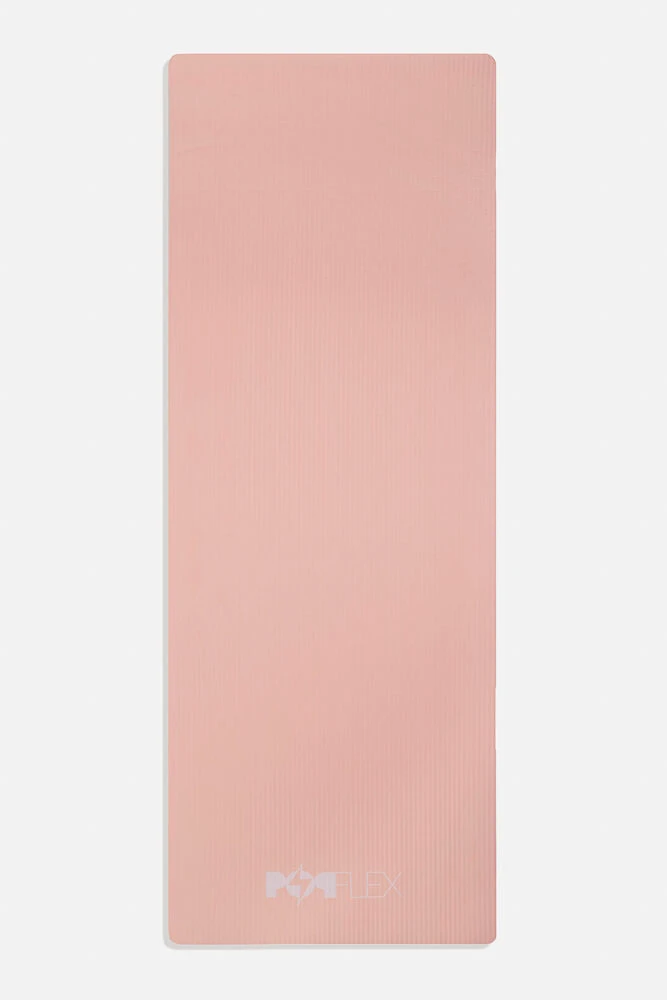 CloudCushion Vegan Suede Yoga Mat - Mandarin Hypnosis 0.5” Thick CloudCushion Vegan Suede Yoga Mat - Mandarin Hypnosis 0.5” Thick -Popflex Store BF PF Thick Yoga Mat Pink Floral Flat Back Edit 2