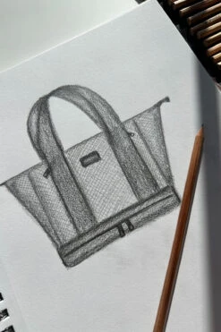 Big Beach Carryall Bag - Blue Palm 2 Big Beach Carryall Bag - Blue Palm -Popflex Store BeachBagsketchpopflex 1