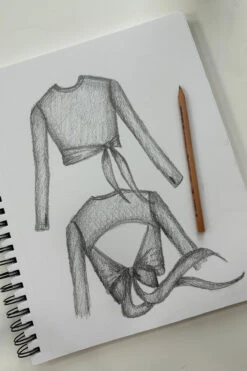 Bow Back Long Sleeve - Dark Navy -Popflex Store BowBackLongSleevesketchpopflex 1 5ec93d0a 2854 4985 988e 5996377ff2f7