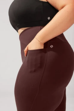 Crisscross Hourglass® Flared Leggings With Pockets - French Roast -Popflex Store BrookeOutfit4 38257 Edit